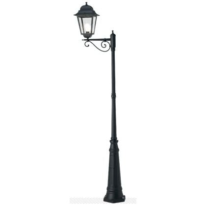 sconto High Pole Lamp for Garden One Light Geprägte schwarze Farbe für Outdoor Maxi Square Line Livos