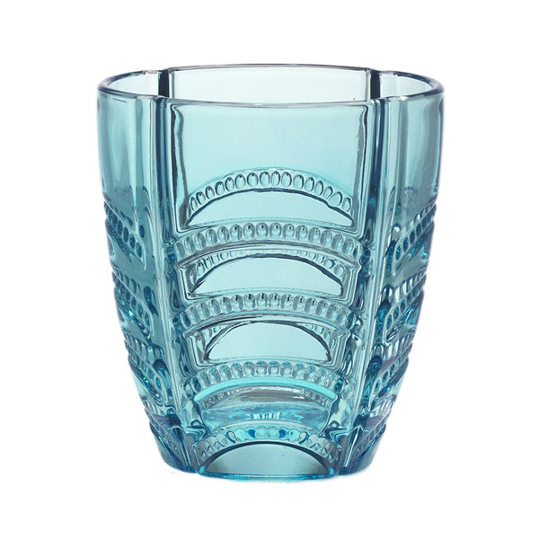 Packung mit 6 Luxor Light Blue Gläsern aus farbigem Glas in Kaleidos Paste sconto
