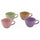 Set mit 4 farbigen Kaleidos-Tassen aus Steinzeug