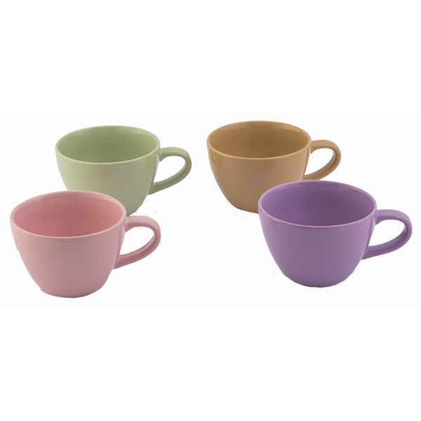 Set mit 4 farbigen Kaleidos-Tassen aus Steinzeug online