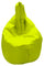 Avalli Green Nylon Beanbag Hocker Sessel
