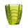 Packung mit 6 grünen Luxor-Gläsern aus farbigem Glas in Kaleidos-Paste