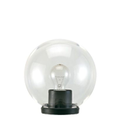 acquista Stabkopflampe mit durchsichtiger Kugel, Durchmesser 20 cm, schwarze Farbe für die Outdoor-Linie Globo Sovil