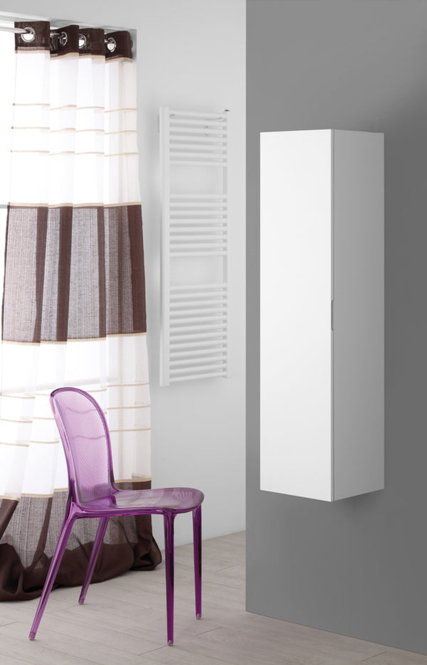 sconto Badezimmer-Hängeschrank aus weiß lackiertem MDF 120 x 30 x 30 cm