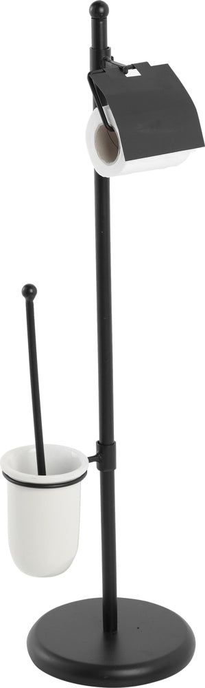sconto Stehender Toilettenbürstenhalter und Rollenhalter aus Eisen