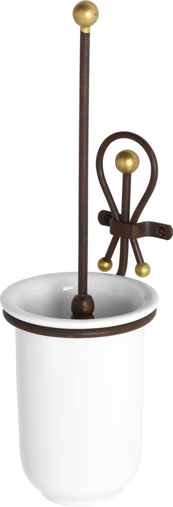 Schmiedeeiserner Toilettenbürstenhalter Golden Rust Line sconto