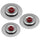 Ventur Magic Anti-Geruchsdeckel aus Edelstahl, roter Knopf, verschiedene Größen