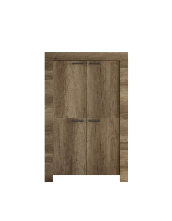 online Sideboard Wohnzimmermöbel 2 Türen in Melamin 102x43x158cm TFT Sax Oak