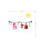 Sticker da Muro Sun con Appendini 90x85 cm Plastica-2