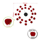 Sticker da Muro Orologio Apples con Post-It 75x75 cm Plastica-2