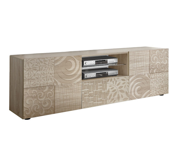 TV-Schrank 2 Türen 180 x 42 x 57 cm in Samoa Oak Blossom TFT Wood acquista