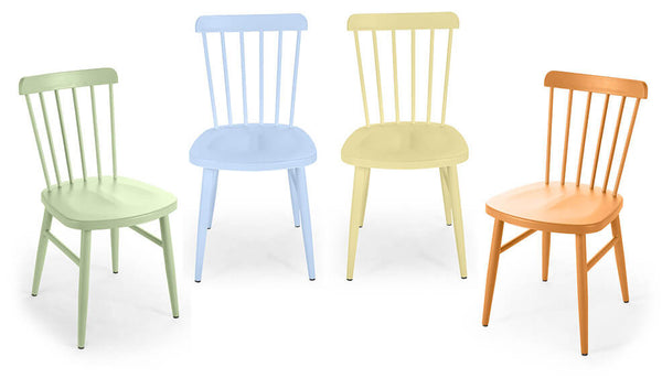 sconto Set aus 4 Kraus Giotto Gartenstühlen aus mehrfarbigem Stahl