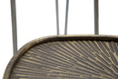Tavolinetti Delhi Set 3 Pz Ø53,5x54x47-45,5x46x41-38x38x35 cm in Ferro Nero e Bronzo-10