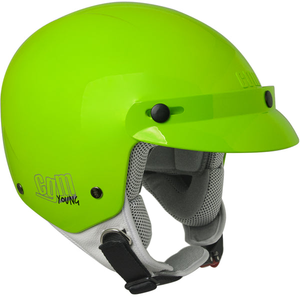 sconto Demi-Jet Helm für Kinder mit CGM Cuba 204A grünem Visier