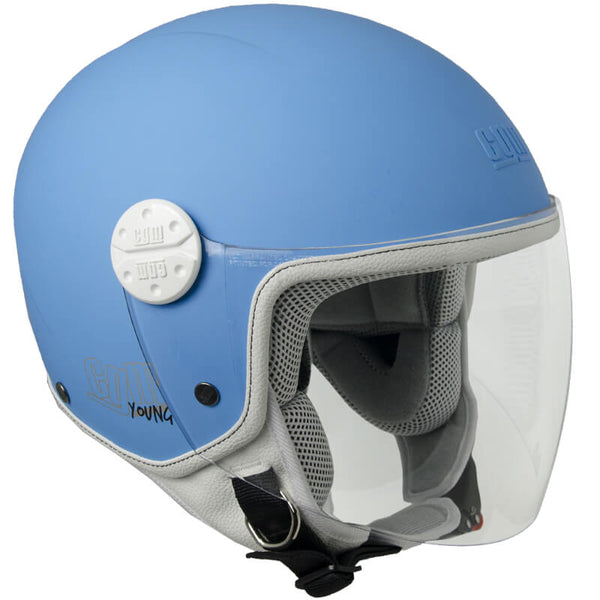 sconto Demi-Jet-Helm für Kinder mit langem Visier CGM Varadero 206A Mattblau