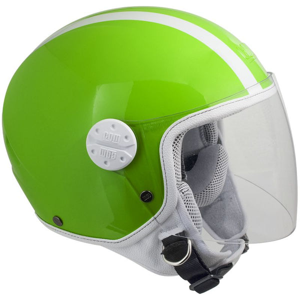 Demi-Jet-Helm für Kinder CGM Tampa 206L Grünes langes Visier sconto