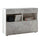 Sideboard Wohnzimmermöbel 1 Tür 2 Fächer 111x42x82 cm TFT Akira Weiß und Zement