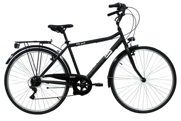 prezzo Bicicletta da Trekking Uomo 28” 6V in Acciaio Manhattan Nera