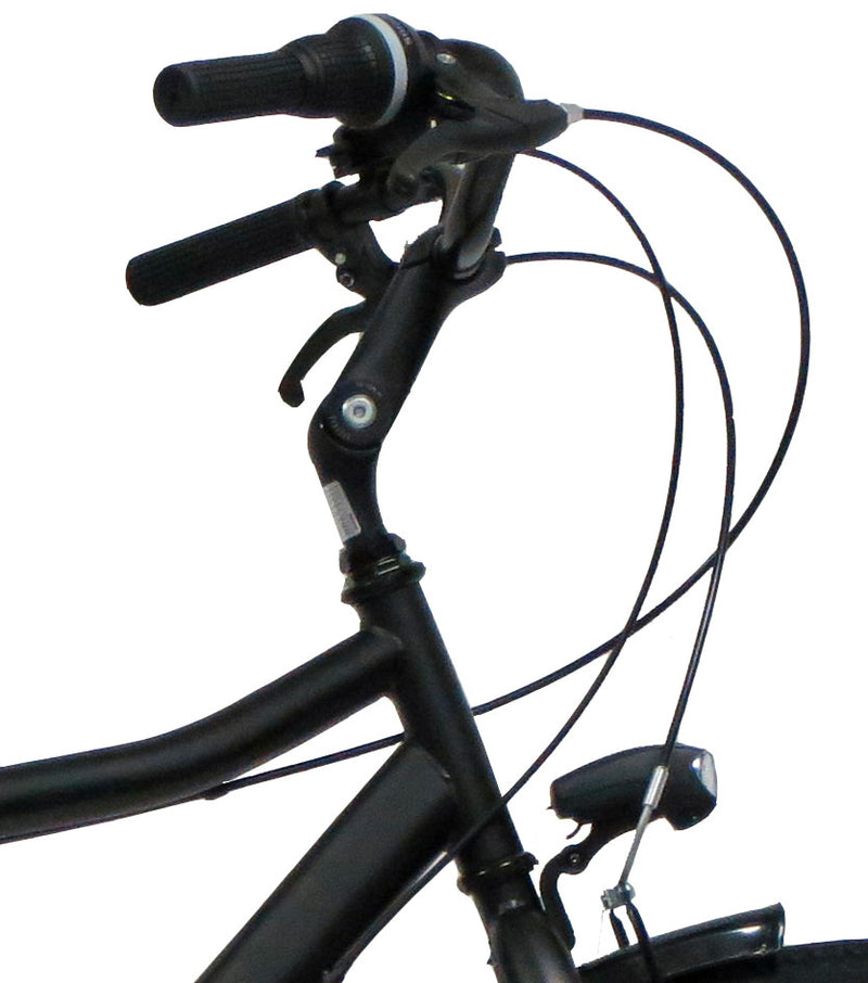 Bicicletta da Trekking Uomo 28” 6V in Acciaio Manhattan Nera-2