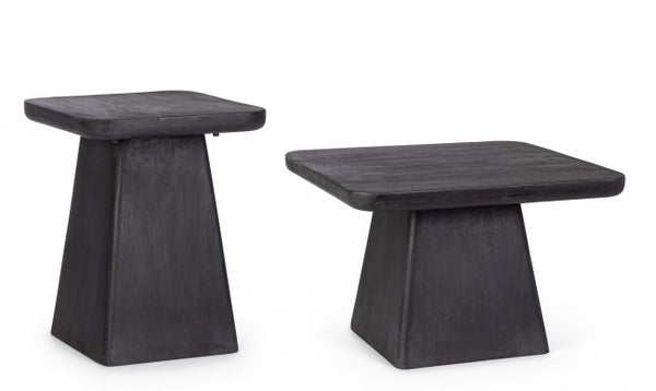 Set 2 Tavolini Quadrati Fuji in Legno prezzo