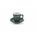 Set 6 tazzine Caffè con Piattino Ø6x6 cm in Gres Villa D’este Home Tivoli con Stand-5