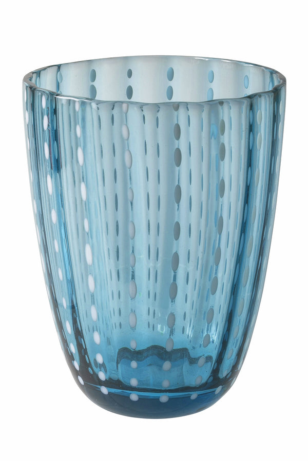 acquista Set mit 6 Wassergläsern aus Glas mit Tupfen und gewellter Oberfläche 300 ml Villa d'Este Home Tivoli Kalahari