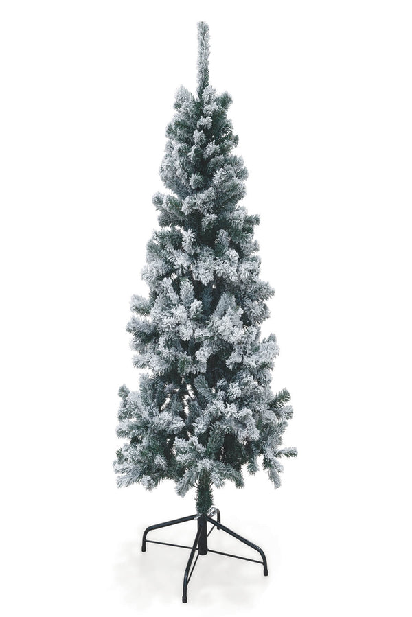 online Schmaler schneebedeckter künstlicher Weihnachtsbaum 180 cm 436 Tabby Branches Sestriere Green
