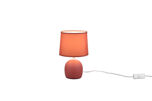 prezzo Tischlampe für den Innenbereich aus orangefarbener Keramik
