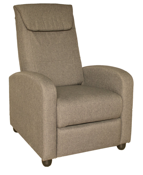 Manuell verstellbarer Relax-Sessel 75 x 65 x 101 cm aus beigem Stoff acquista