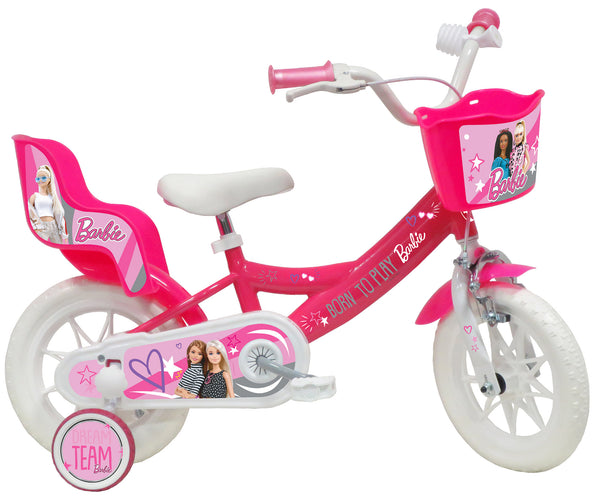 Fahrrad für Mädchen 12" 1 Bremse EVA-Reifen Barbie Pink sconto