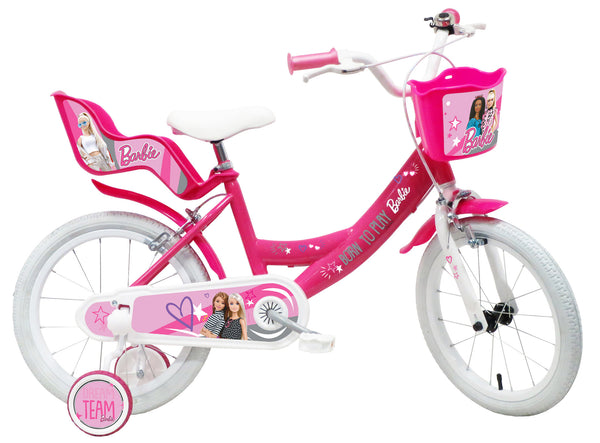 Barbie Pink Fahrrad für Mädchen 16" 2 Bremsen prezzo