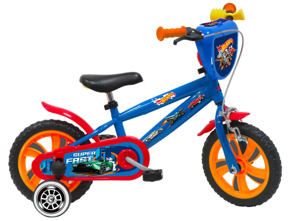 Bicicletta per Bambino 12” 1 Freno Gomme in EVA Hot Wheels Blu acquista