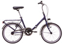 Bicicletta Graziella Pieghevole 20” in Acciaio Blu Metallizzato-1