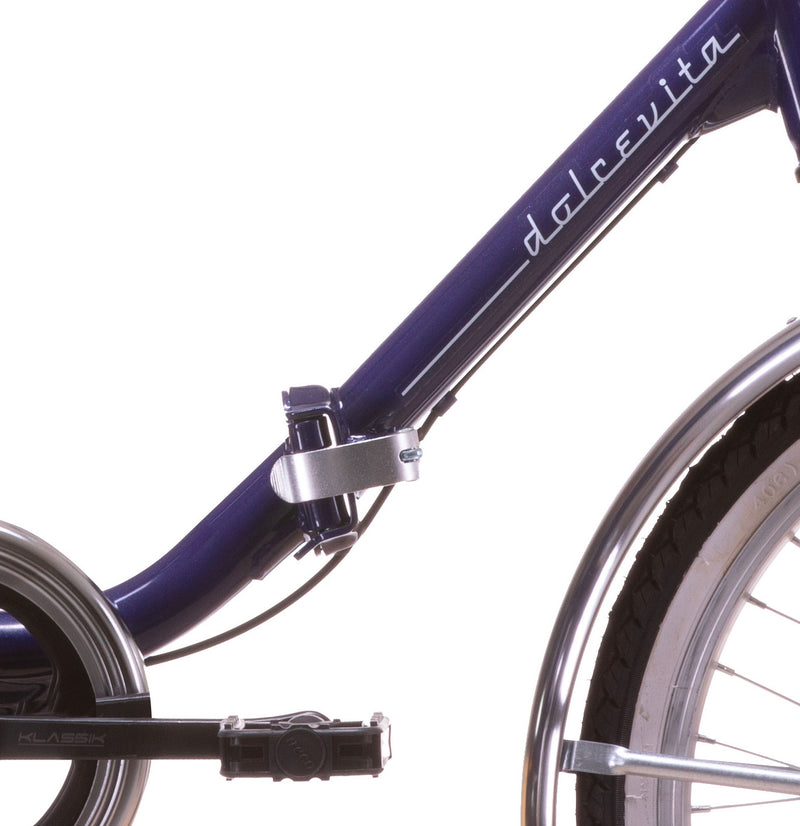 Bicicletta Graziella Pieghevole 20” in Acciaio Blu Metallizzato-3