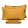 Set aus Doppellaken oben und unten und einfarbigen Garrini Clarice Gold-Kissenbezügen
