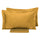 Doppelbettbezug mit Tasche und einfarbigen Kissenbezügen Garrini Clarice Gold