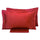 Bettbezug für Doppelbett mit Tasche und Kissenbezügen, einfarbig Garrini Clarice Bordeaux