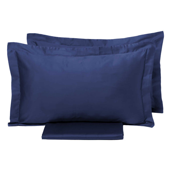 Doppelbettbezug mit Tasche und einfarbigen Kissenbezügen Garrini Clarice Blue sconto