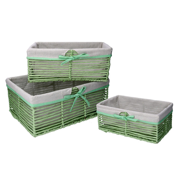 Set mit 3 hellgrünen Schubladen von Paper Hilary acquista