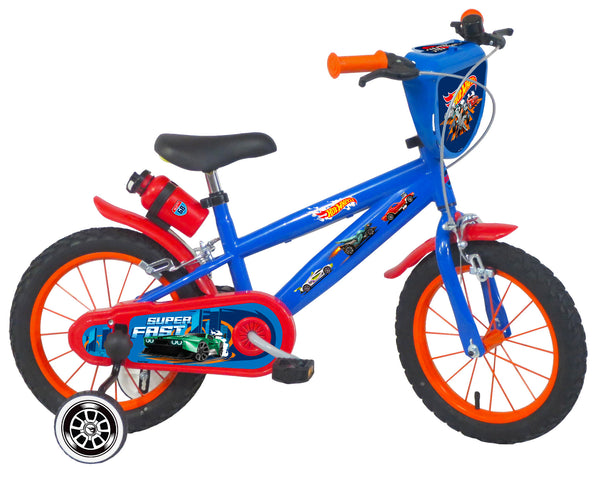 acquista Bicicletta per Bambino 14” 2 Freni Hot Wheels Blu