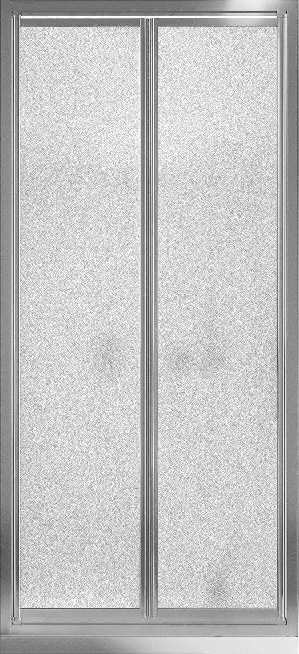 Duschtür 2 Flügeltüren in Opak Kristall 4 mm H185 Fosterberg Skagen Verschiedene Größen online