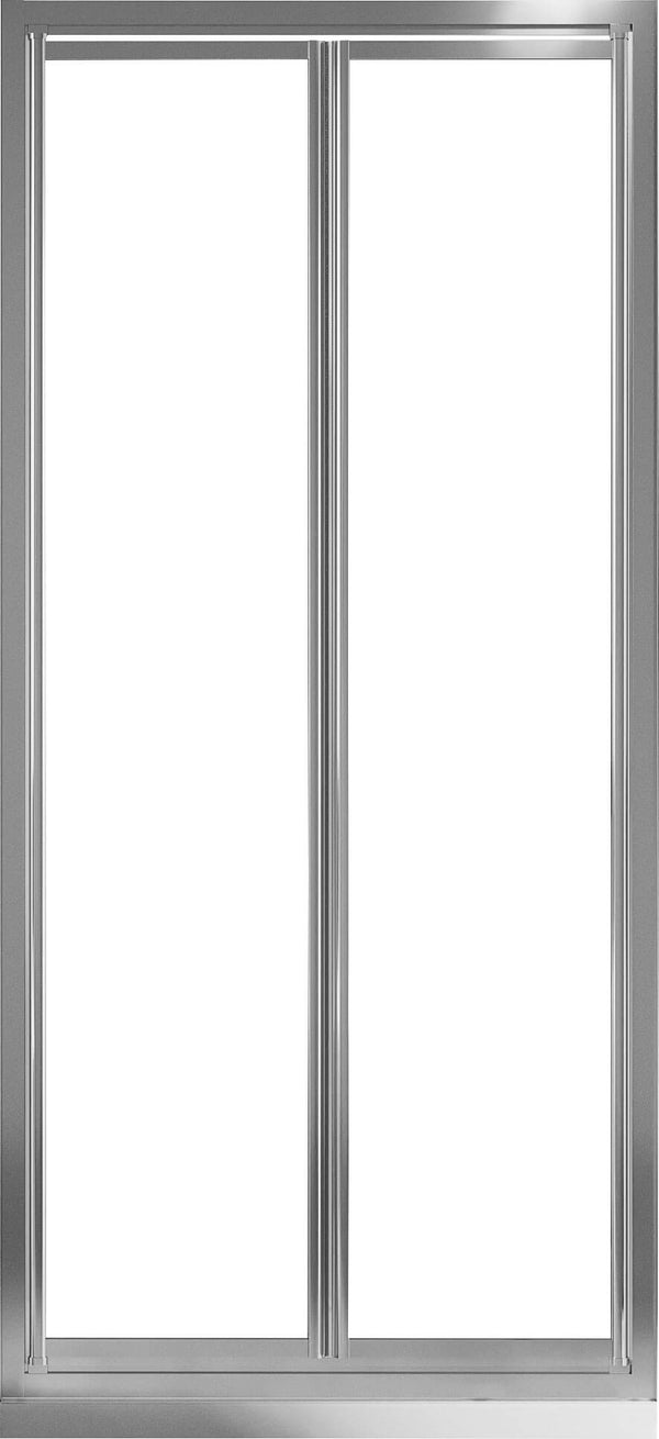 sconto Duschtür 2 Flügeltüren in transparentem Kristall 4 mm H185 Fosterberg Skagen verschiedene Größen