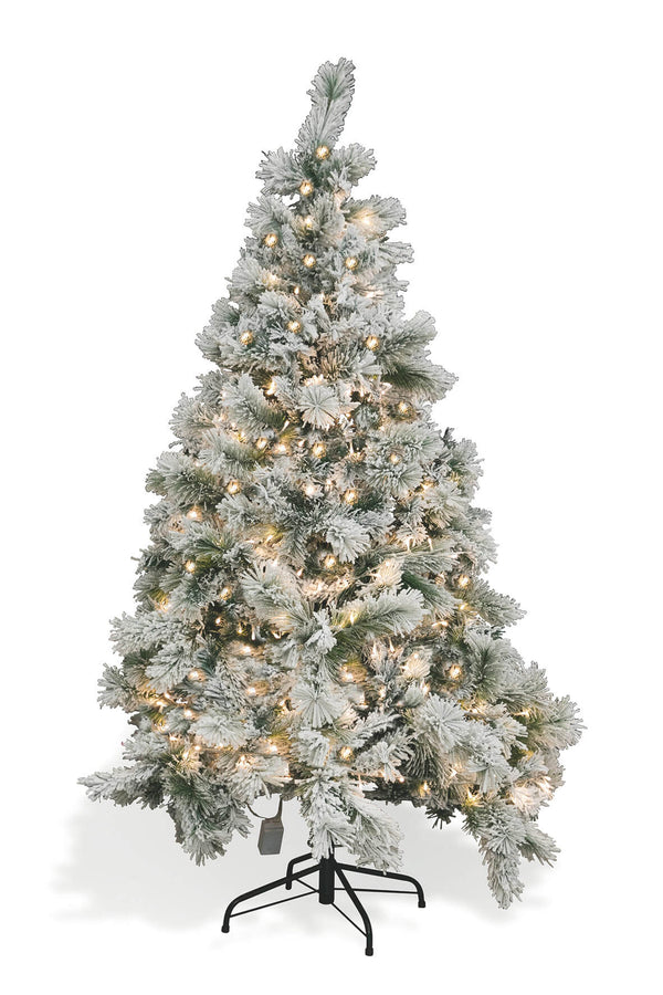 Leuchtender schneebedeckter Weihnachtsbaum mit warmweißer LED von Soriani Vienna sconto