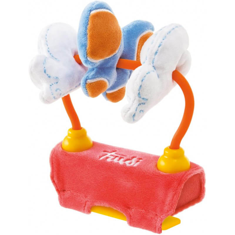 Spirale Peluche Picchio per Passeggino con Suoni Trudi Bianco-3