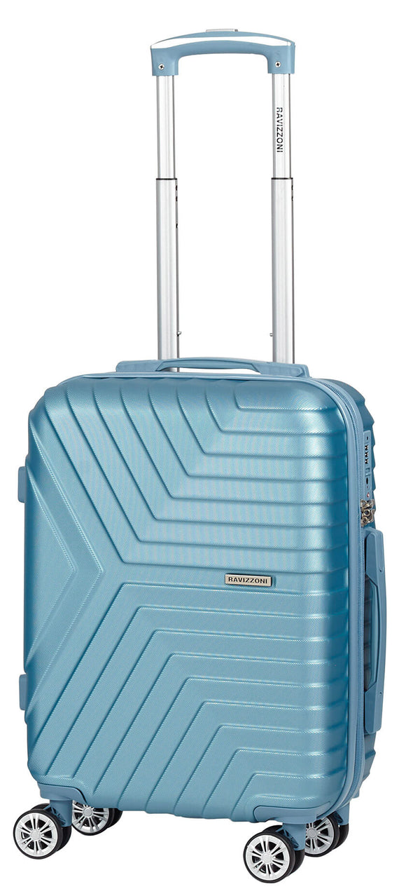 Trolley Valigia Bagaglio a Mano Rigido in ABS 4 Ruote TSA Ravizzoni Picasso Blu sconto