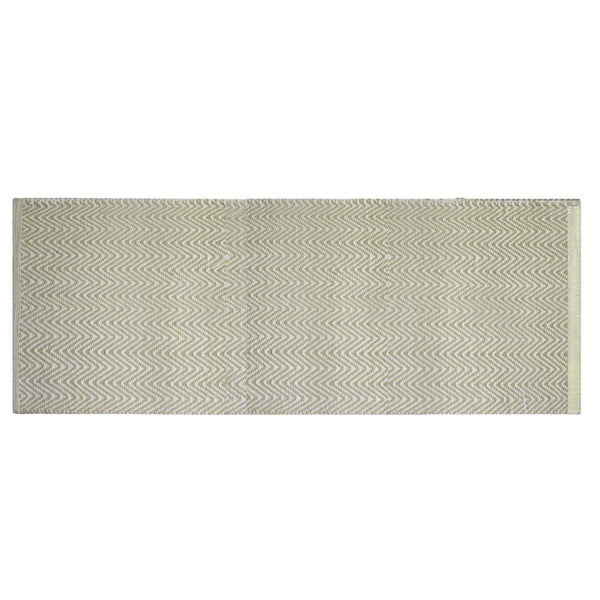 Tappeto Bagno Design Spigato 50x150 cm in Cotone Verde online