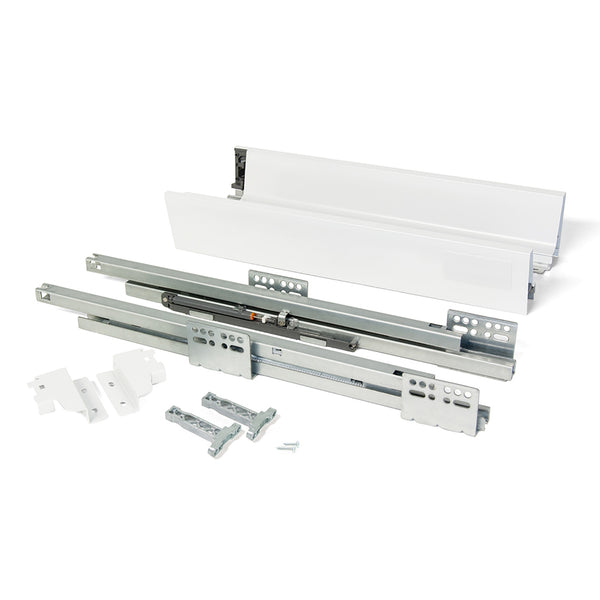 prezzo Emuca Steel Vantage-Q External Drawer Kit Soft Closing P 350 White Painted