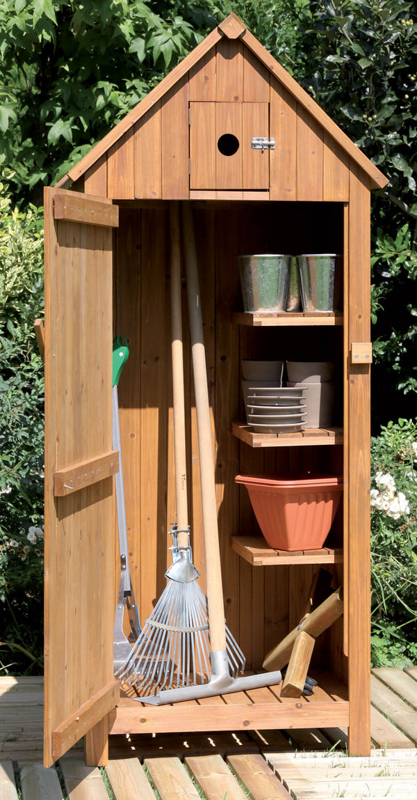 Gartenbox Haus für Werkzeuge 77x54,3x179 cm in Holz online