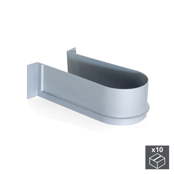 online Save Siphon für Badezimmerschubladen, gebogen, grauer Kunststoff, 10 Stück Emuca
