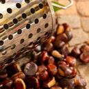 Tostacastagne Caldarroste a Batteria 42x20x21cm in Acciaio Inox-3